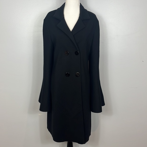 D. Exterior Black Wool Knit Sweater Jacket made in Italy - Picture 3 of 17